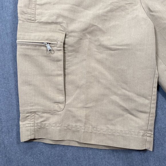 Columbia GRT Mens Khaki Cargo Shorts Size Small Outdoor Wear Polyester/Cotton - Picture 8 of 16